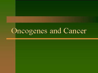 Oncogenes and Cancer Biology Diagrams